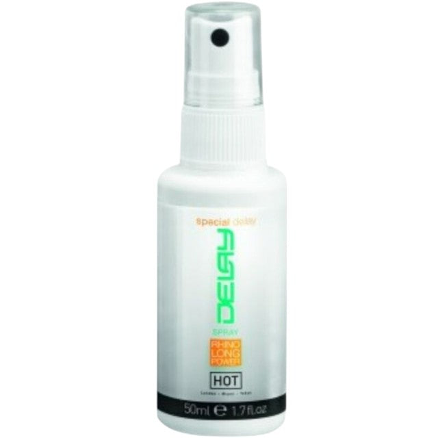 Spray intim HOT Delay Spray - Rhino Long Power, pentru întârzierea ejaculării, cu efect de răcire, 50 ml 1 Spray intim HOT Delay Spray - Rhino Long Power