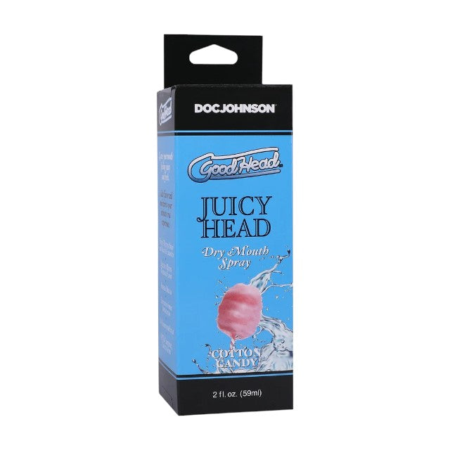 Spray pentru sex oral GoodHead Juicy Head - Dry Mouth, umiditate instantanee, cu aroma de Vata de Zahar (Cotton Candy), 59 ml 1 Spray pentru sex oral GoodHead Juicy Head - Dry Mouth