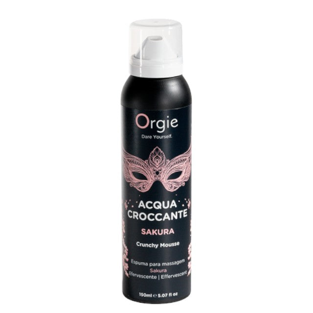 Spuma Orgie - Acqua Croccante SAKURA, pentru masaj erotic, cu aroma de flori de cires, 150 ml 1 Spuma Orgie - Acqua Croccante SAKURA
