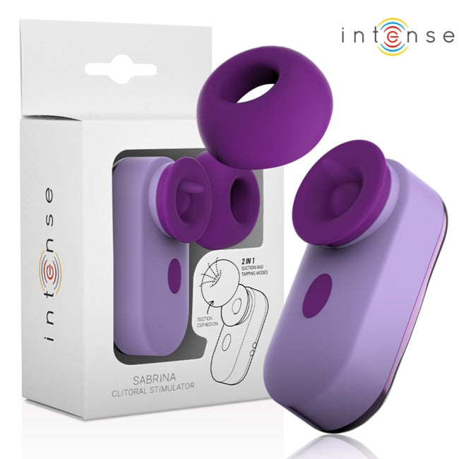 Stimulator clitoris INTENSE Sabrina Clitoral Stimulator, cu funcție de simulare sex oral și tapping, culoare mov 1 Stimulator clitoris INTENSE Sabrina Clitoral Stimulator