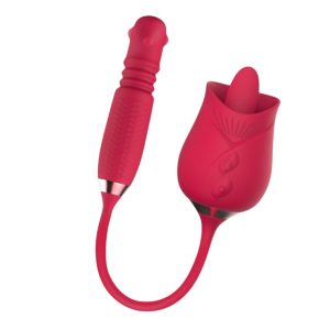 Stimulator dublu pentru clitoris ROUGE VELVET Aurora