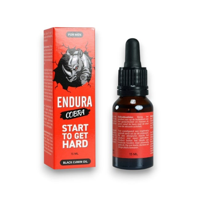 Ulei ENDURA COBRA, pentru erecții puternice, cu chimen negru, 100% natural, 15 ml 1 Ulei ENDURA COBRA