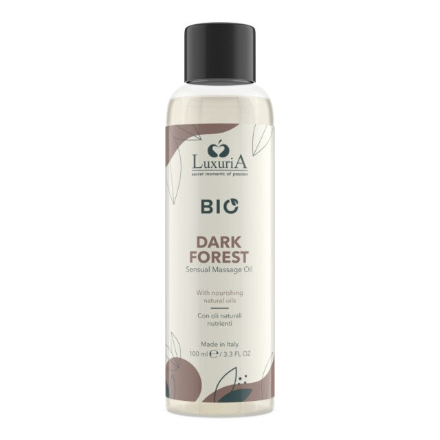 Ulei de masaj LUXURIA Bio Dark Forest, cu uleiuri naturale, fără parabeni, aromă floral și lemnoasă, 100 ml (maro) 1 Ulei de masaj LUXURIA Bio Dark Forest