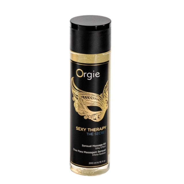 Ulei pentru masaj ORGIE Sexy Therapy The Secret, cu ulei de migdale, efect hidratant, aromă de vanilie și iasomie, 200 ml 1 Ulei pentru masaj ORGIE Sexy Therapy The Secret