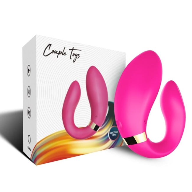 Vibrator ARMONY - CRESCENT, pentru cupluri, 9 moduri de vibrare, fucsia 1 Vibrator ARMONY - CRESCENT