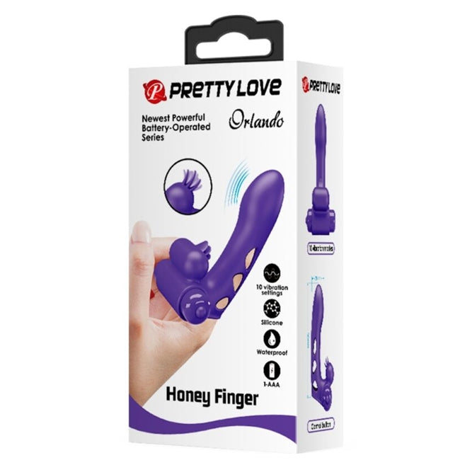 Vibrator Honey Finger PRETTY LOVE Orlando, 10 functii de vibratii 1 Vibrator Honey Finger PRETTY LOVE Orlando