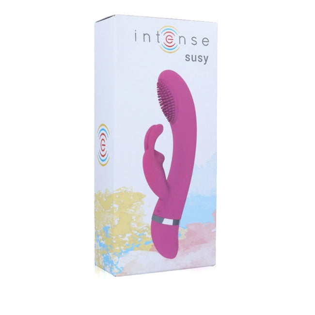 Vibrator INTENSE - SUSY cu stimulator si 7 functii de vibratii 1 Vibrator INTENSE - SUSY cu stimulator si 7 functii de vibratii