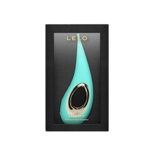 Vibrator LELO - DOT, ideal pentru stimulare extena, 8 functii de vibratie, rezistent la apa, 16.5 cm, turcoaz 1 Vibrator LELO - DOT