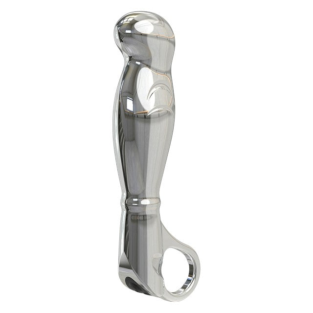 Vibrator NEXUS Fortis, din aluminiu, pentru stimularea punctului G și punctului P, 6 funcții de vibrație, lungime 13 cm, argintiu 1 Vibrator NEXUS Fortis