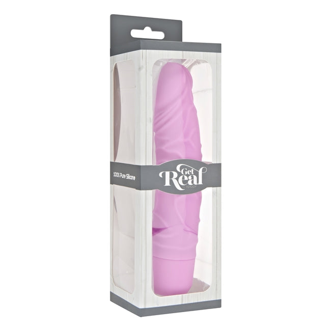 Vibrator clasic Toy Joy - Get Real, 7 moduri de vibrare, roz, 20.1 cm 1 Vibrator clasic Toy Joy - Get Real