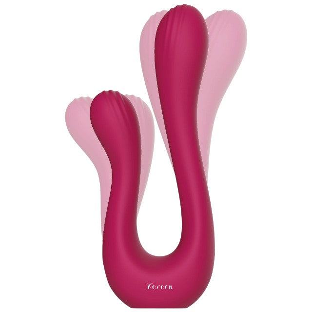 Vibrator dublu XOCOON Sync Sensation Vibrator, pentru stimularea clitorisului și punctului G, 10 funcții de vibrație, roz fuchsia 1 Vibrator dublu XOCOON Sync Sensation Vibrator
