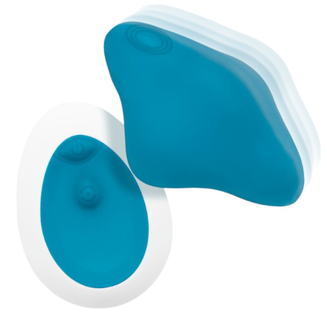 Vibrator pentru chilot INTENSE SAMANTHA, pentru stimularea clitorisului, control prin telecomandă, cu 10 funcții de vibrație, albastru 1 Vibrator pentru chilot INTENSE SAMANTHA