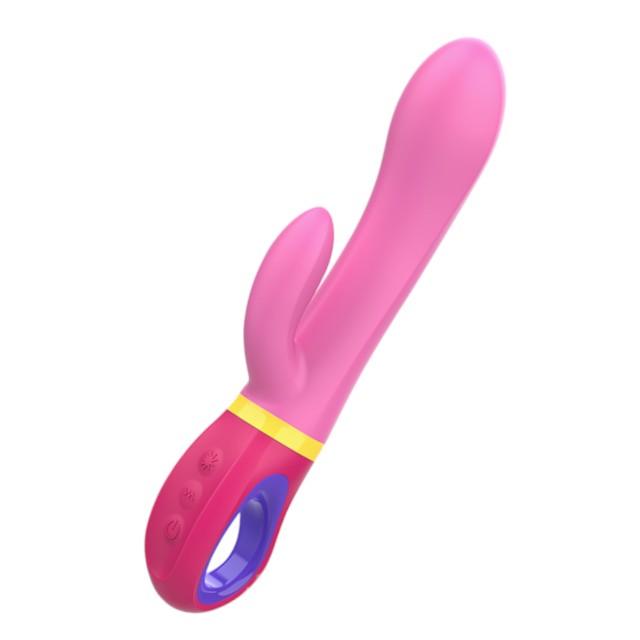 Vibrator rabbit INTENSE DAPHNE, pentru stimularea clitorisului și punctului G, 9 funcții de vibrație, lungime inserabilă 12.7 cm, roz 1 Vibrator rabbit INTENSE DAPHNE