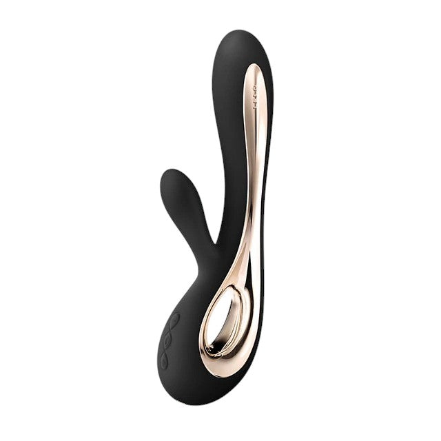 Vibrator rabbit LELO SORAYA 2, pentru stimularea clitorisului și punctului G, 12 funcții de vibrație, negru cu auriu 1 Vibrator rabbit LELO SORAYA 2