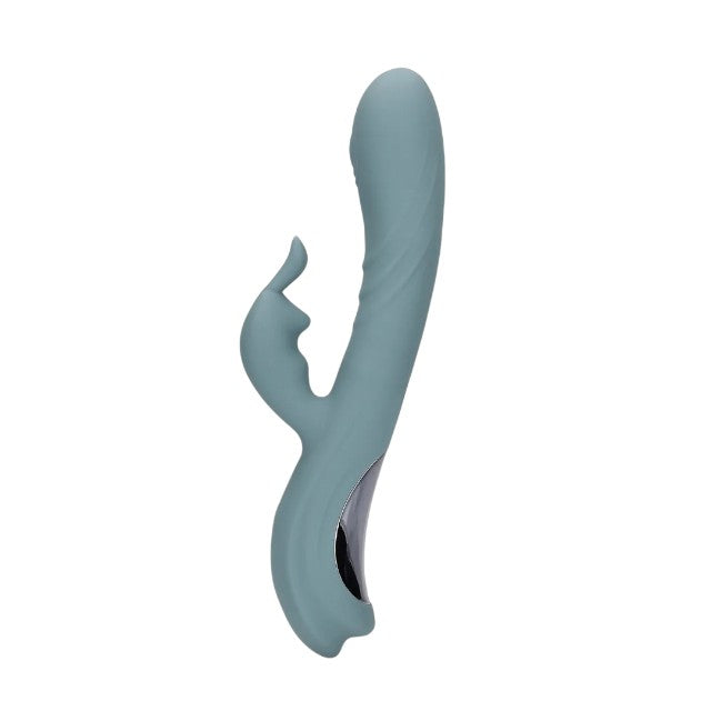 Vibrator rabbit LOVELINE Fingering Motion Rabbit Vibrator, cu funcție de mișcare internă, 20 funcții de vibrație, gri 1 Vibrator rabbit LOVELINE Fingering Motion Rabbit Vibrator