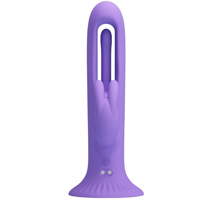 Vibrator rabbit PRETTY LOVE Killmoulis, 4 funcții de mișcări ritmice, 12 funcții de vibrație, rezistent la apă, mov 1 Vibrator rabbit PRETTY LOVE Killmoulis