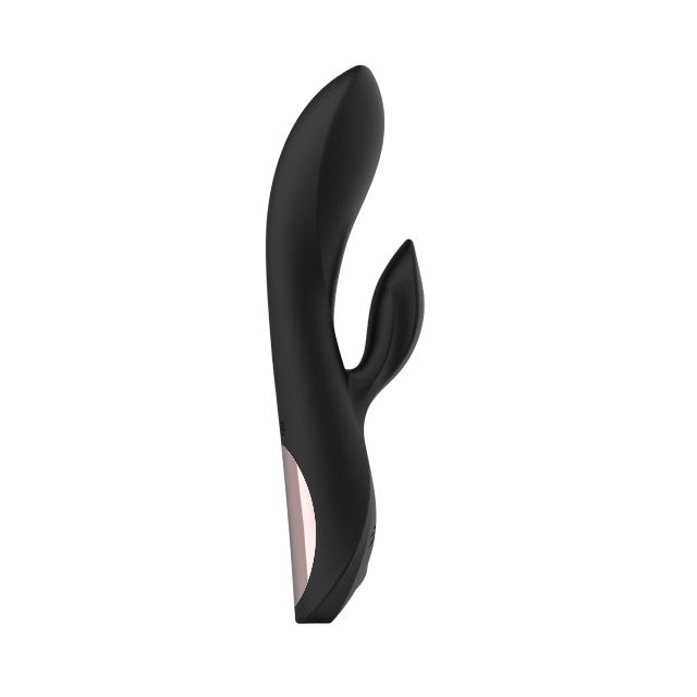 Vibrator rabbit TOYZ4LOVERS Elegance Charmin’ Style, pentru clitoris și punctul G, cu vibrații multiple, 20.3 cm, negru 1 Vibrator rabbit TOYZ4LOVERS Elegance Charmin’ Style