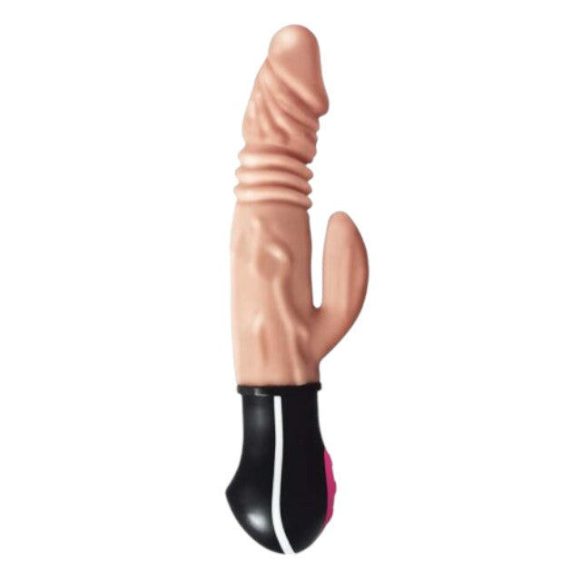 Vibrator rabbit realist NASSTOYS Realskin Hot Cock Rotating, cu funcții de încălzire, rotație și penetrare automată, culoarea pielii 1 Vibrator rabbit realist NASSTOYS Realskin Hot Cock Rotating