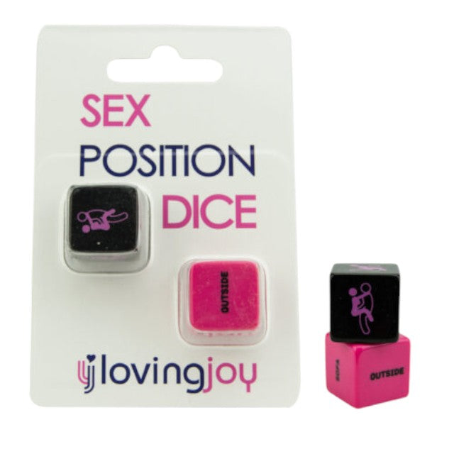 Zaruri LOVING JOY Sex Position Dice, cu poziții și locații pentru jocuri erotice(N11556) 1 Zaruri LOVING JOY Sex Position Dice